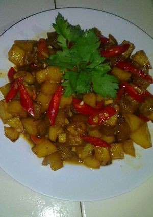 Foto resep Sambel goreng kecap kikil&kentang
