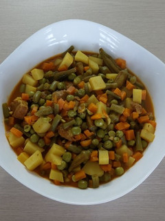 عکسی از دستور خوراک سبزیجات