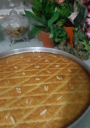صورة لوصفة بسبوسة