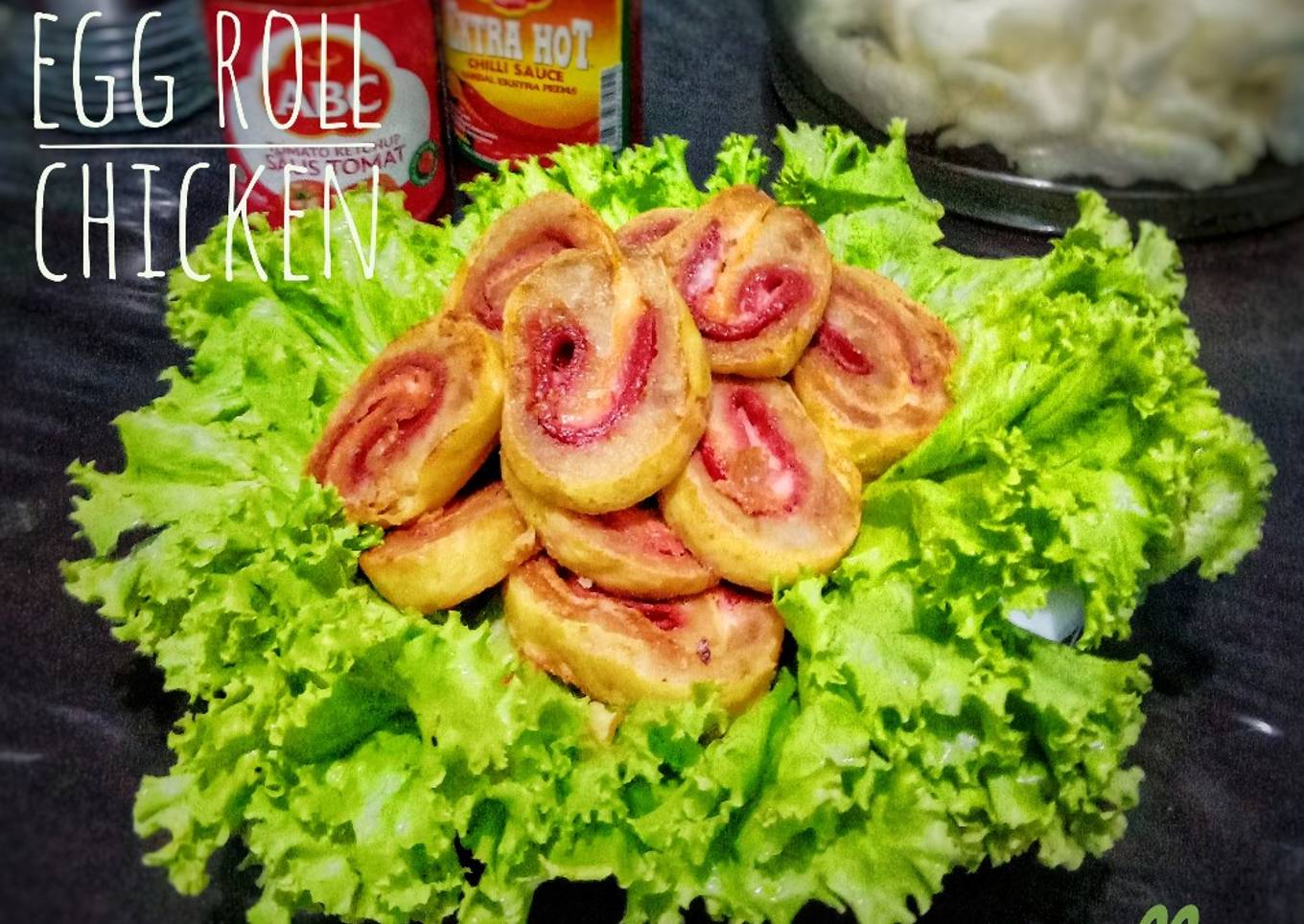 NARUTO egg chicken roll