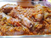 Una foto de chorizo a la pomarola
