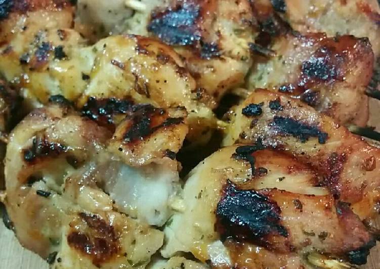 Step-by-Step Guide to Make Super Quick Homemade Apricot glazed chicken skewers