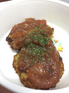 Foto resep Perkedel teri sayur saus tomat MPASI 10M+