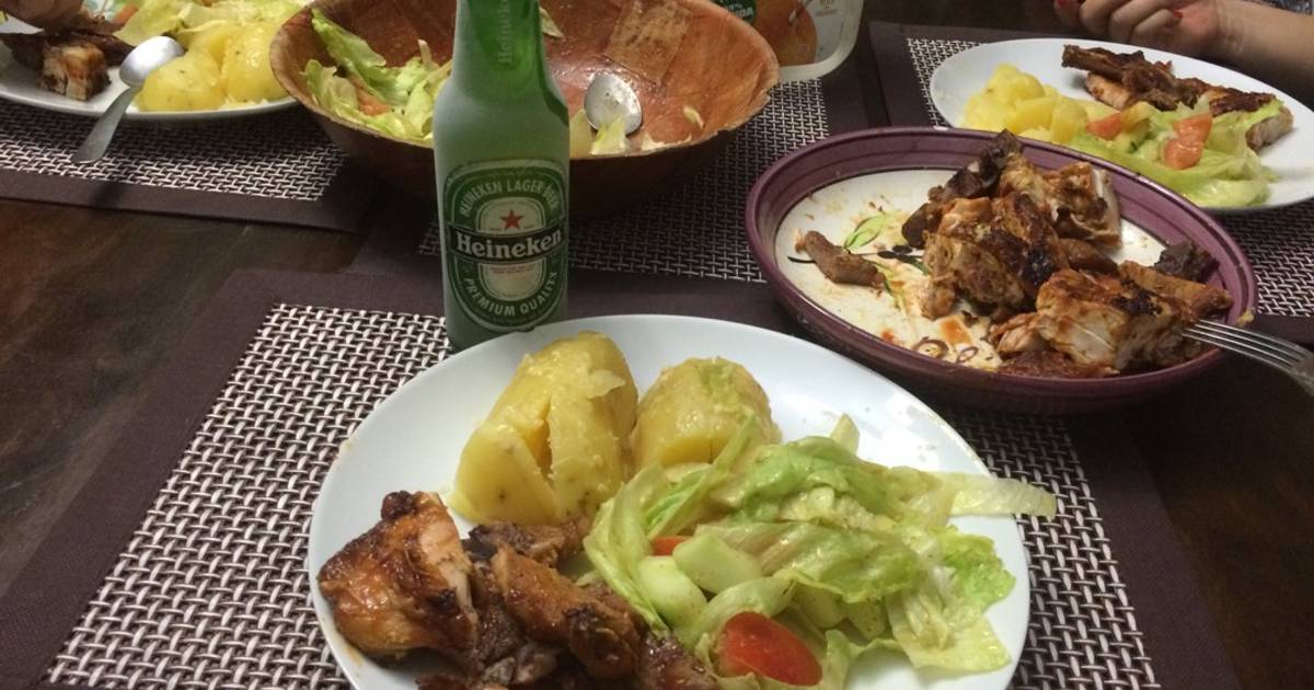 Muslo de ala calorias brasa pollo