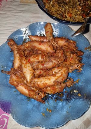 Foto resep Cumi Asin Balado