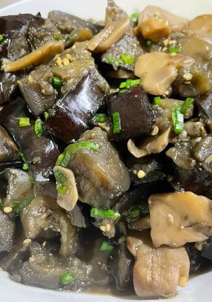 燒肉醬燒茄子杏苞菇 的食譜成品照片