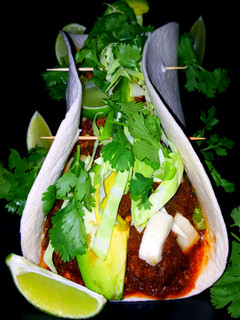 A picture of Mike's Fat Assed Spicy Pork Beer Tacos.