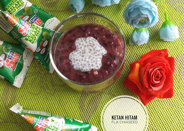 Resep Ketan Hitam Fla Chiaseed, Lezat