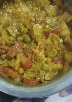 मिक्स वेज (mix veg recipe in Hindi) रेसिपी मुख्य फोटो
