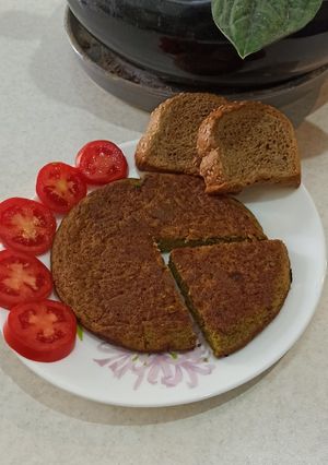 عکسی از دستور کوکوی پروتئینی عدس و بادمجون