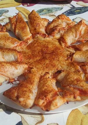 Foto principal de Flor de hojaldre con bacon