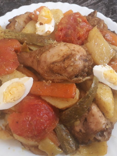 صورة لوصفة بطاطا كوشة بالدجاج 🍗🍗