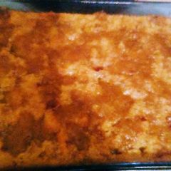 A picture of Pecan Pie Bread Pudding.