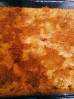 A picture of Pecan Pie Bread Pudding.