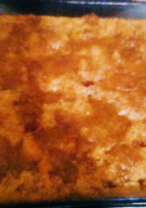 A picture of Pecan Pie Bread Pudding.