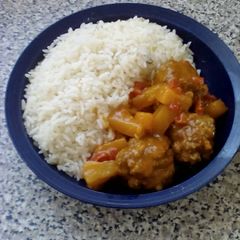 A picture of Stewy meatballs.