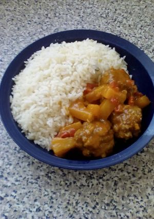 A picture of Stewy meatballs.