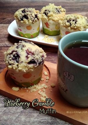 Foto resep 687.Blueberry Crumble Muffin