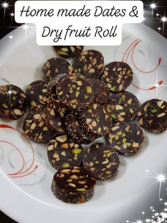A picture of Dates Dry fruit Roll /Khajur Roll.