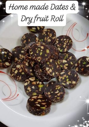 A picture of Dates Dry fruit Roll /Khajur Roll.