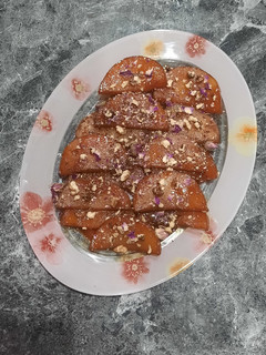 عکسی از دستور دسر کدو حلوایی رژیمی با شیره انگور