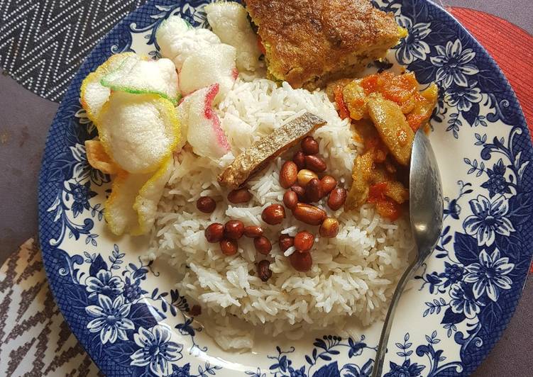 Resep Nasi lemak rice cooker Lezat Sekali