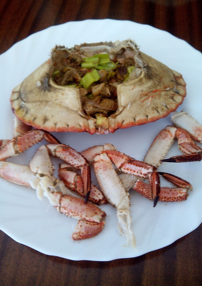 Una foto de Buey de mar relleno
