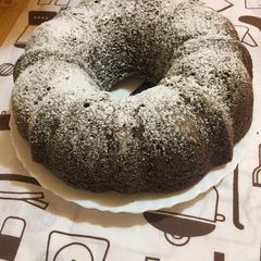 Chocolate bundt cake A picture of Chocolate bundt cake.