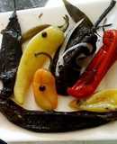 Chiles en vinagre de piloncillo para rellenar