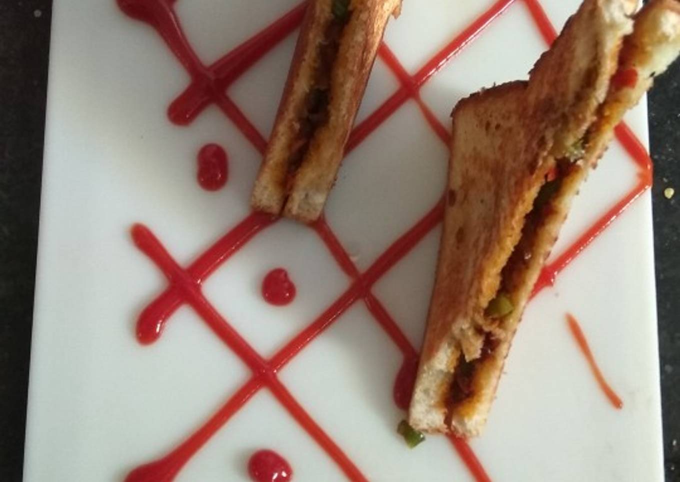Bhaji Sandwich Tava Toasted