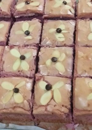 Foto resep Fudge brownies taro