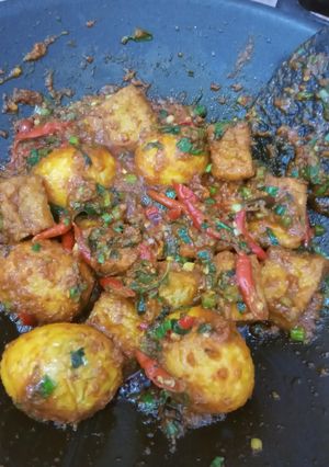 Foto resep Tahu telur tumis woku