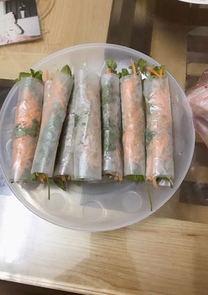 Hình của món Gỏi thính chay.