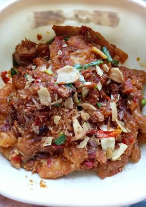 Foto resep Jamur tiram crispy bumbu pedas