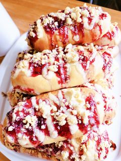 Foto resep Roti Blueberry struesel crumble