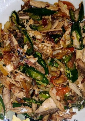Foto resep Oseng Salem cabe ijo