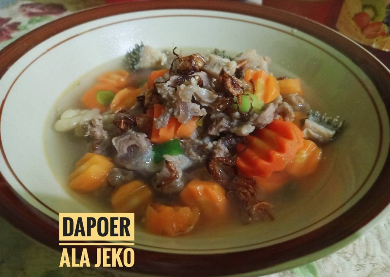 Sop Daging Sapi Ala Jeko