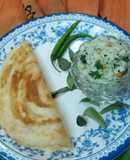 Dry coconut dosa chutney