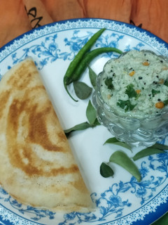 A picture of Dry coconut dosa chutney.