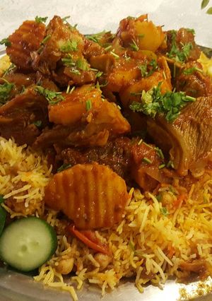 صورة لوصفة برياني لحم بطريقتي