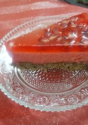 صورة لوصفة تشيز كيك الرمان