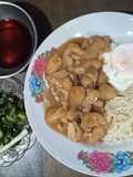 บะหมี่โอ๊ตหน้าไก่ไข่ดาวน้ำคีโต