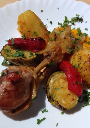 Una foto de Pollo al horno súper tierno