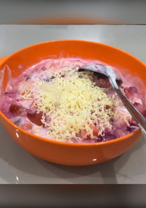 Foto resep Salad buah tabur keju