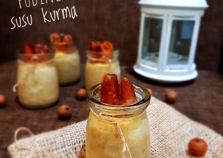 Bagaimana Menyiapkan Puding Susu Kurma, Enak Banget