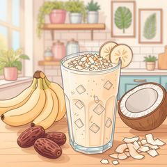 A picture of Banana Coconut Milkshake 🥥.