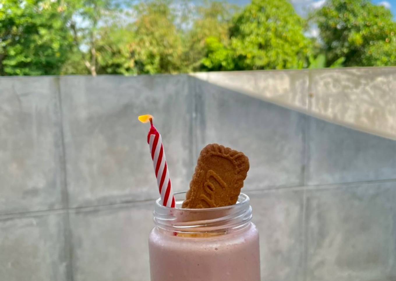 Pinky Cheese Cake No Bake