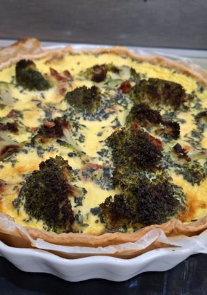 Une photo de Quiche brocolis provençale