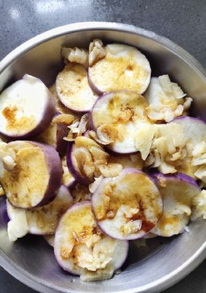 A picture of Steam Aubergines.
