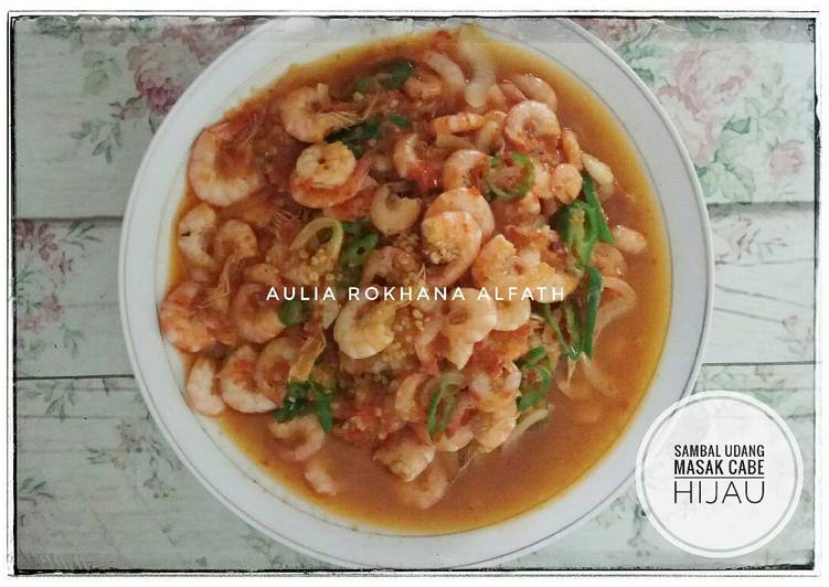 Resep Sambal Udang Masak Cabe Ijo #BikinRamadhanBerkesan Anti Gagal